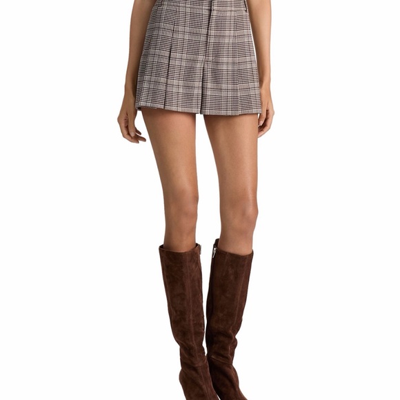 Alice & Olivia Scarlet Houndstooth Flutter Shorts Size 2 - Picture 4 of 8